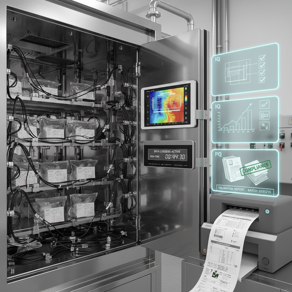 Equipment and process setup for EO sterilization validation ensuring medical device sterility compliance